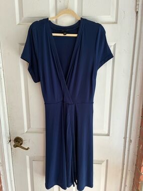 torrid Navy Wrap Midi Dress